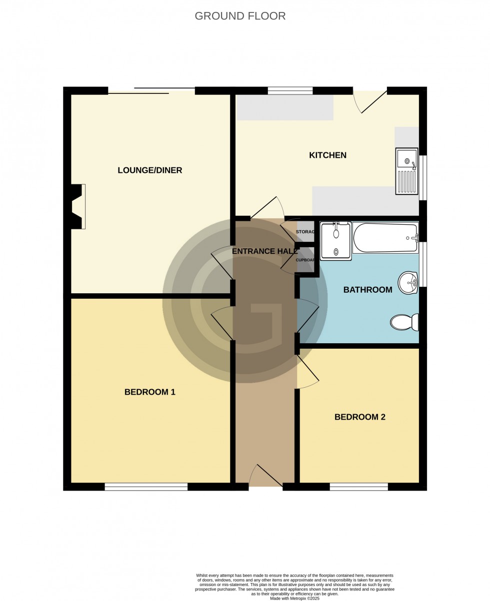 Floorplan for Park Avenue, Hastings, East Sussex