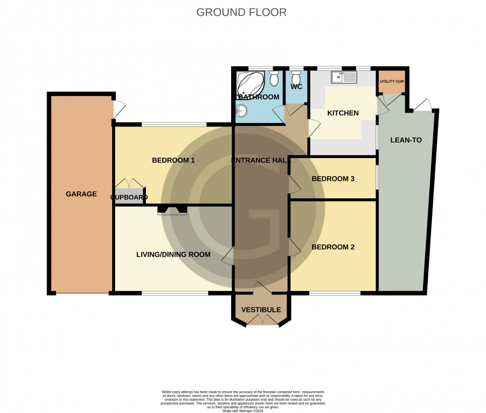 Floorplan for Ocklynge Close, Bexhill on Sea, East Sussex