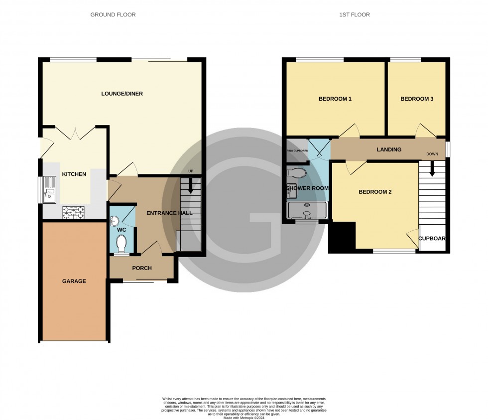 Floorplan for Compton Close, Bexhill on Sea, East Sussex
