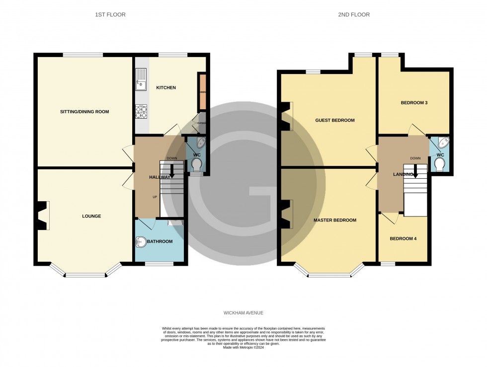 Floorplan for Wickham Avenue, Bexhill on Sea, East Sussex