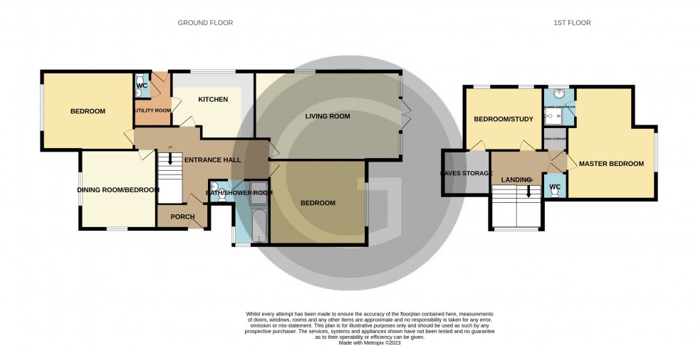 Floorplan for Cooden, Bexhill on Sea, East Sussex