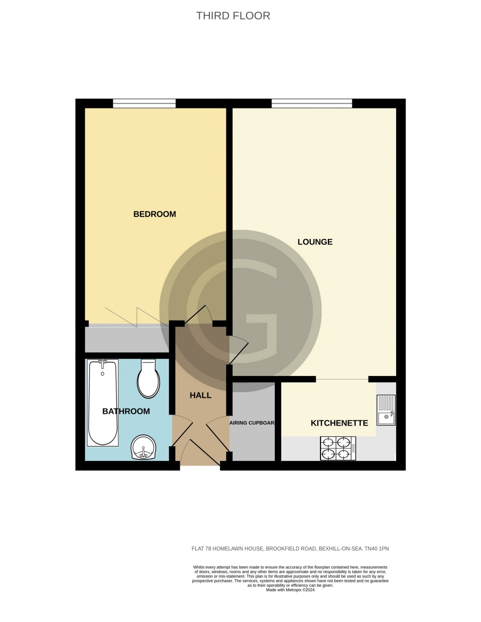 Floorplan for Brookfield Road, Bexhill on Sea, East Sussex