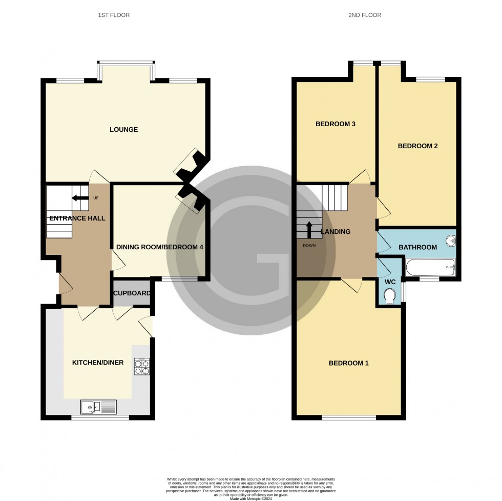 Floorplan for Collington Avenue, Bexhill on Sea, East Sussex