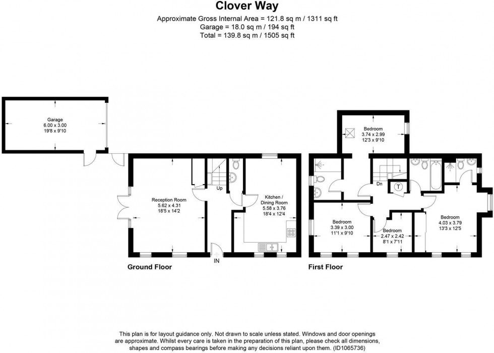 Floorplan for Clover Way, Bexhill on Sea, East Sussex