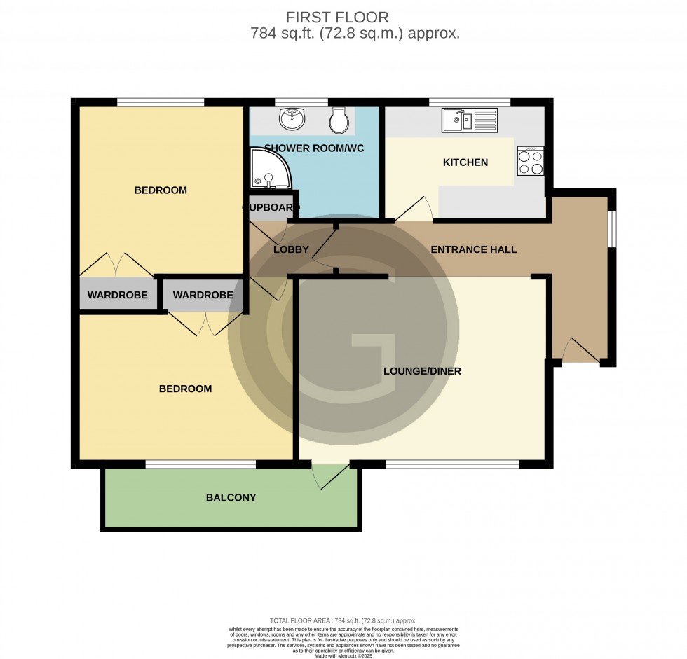 Floorplan for Sutton Place, Bexhill on Sea, East Sussex