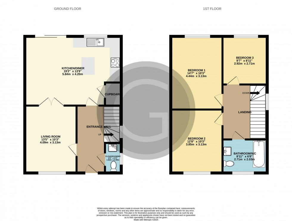 Floorplan for Ninfield, Battle, East Sussex