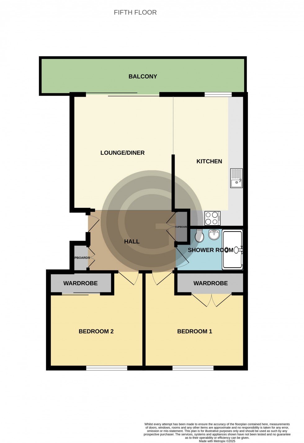 Floorplan for De La Warr Parade, Bexhill on Sea